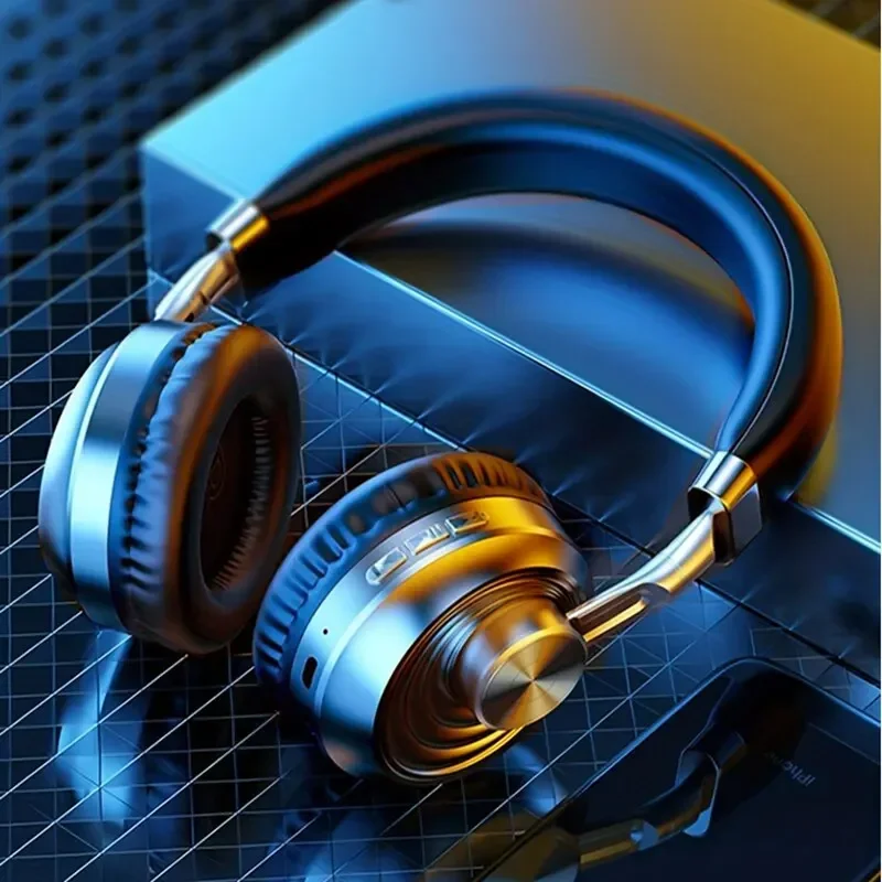 Audio Music Game - Retro Metal Headset Wireless Bluetooth Big