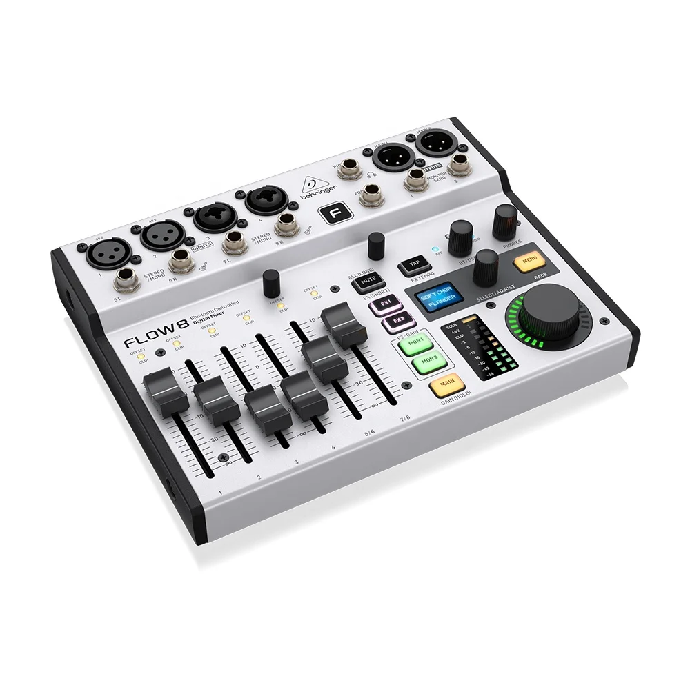 Audio And Music Mixer - Behringer Flow 8 Digital Mixer Music