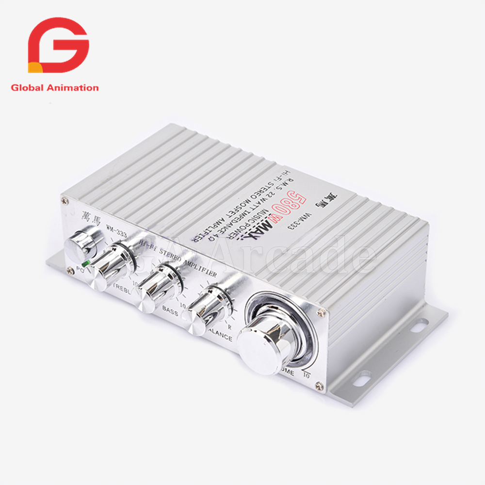 Audio Music Game - WM-333 12V 580W 4 Ohm Hi-Fi