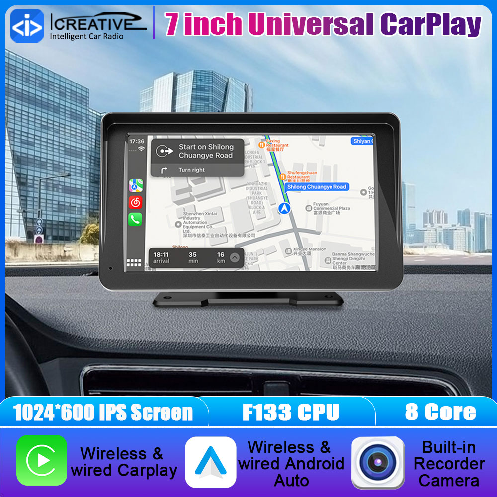 Audio Music Only - 7inch Wireless CarPlay & Android Auto