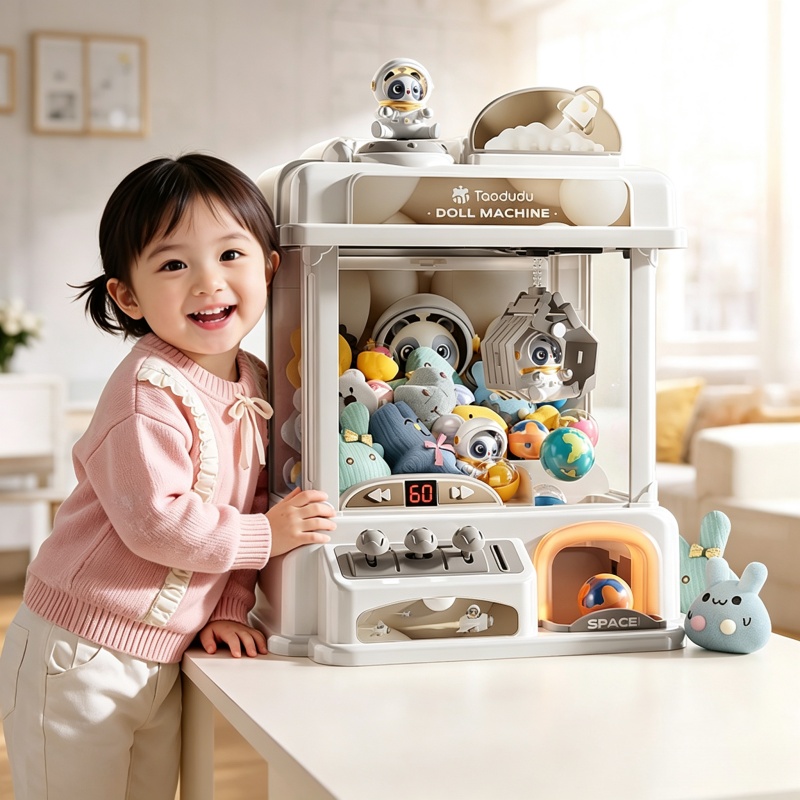 Audio Music Maker - Children Mini Claw Machine Automatic Coin