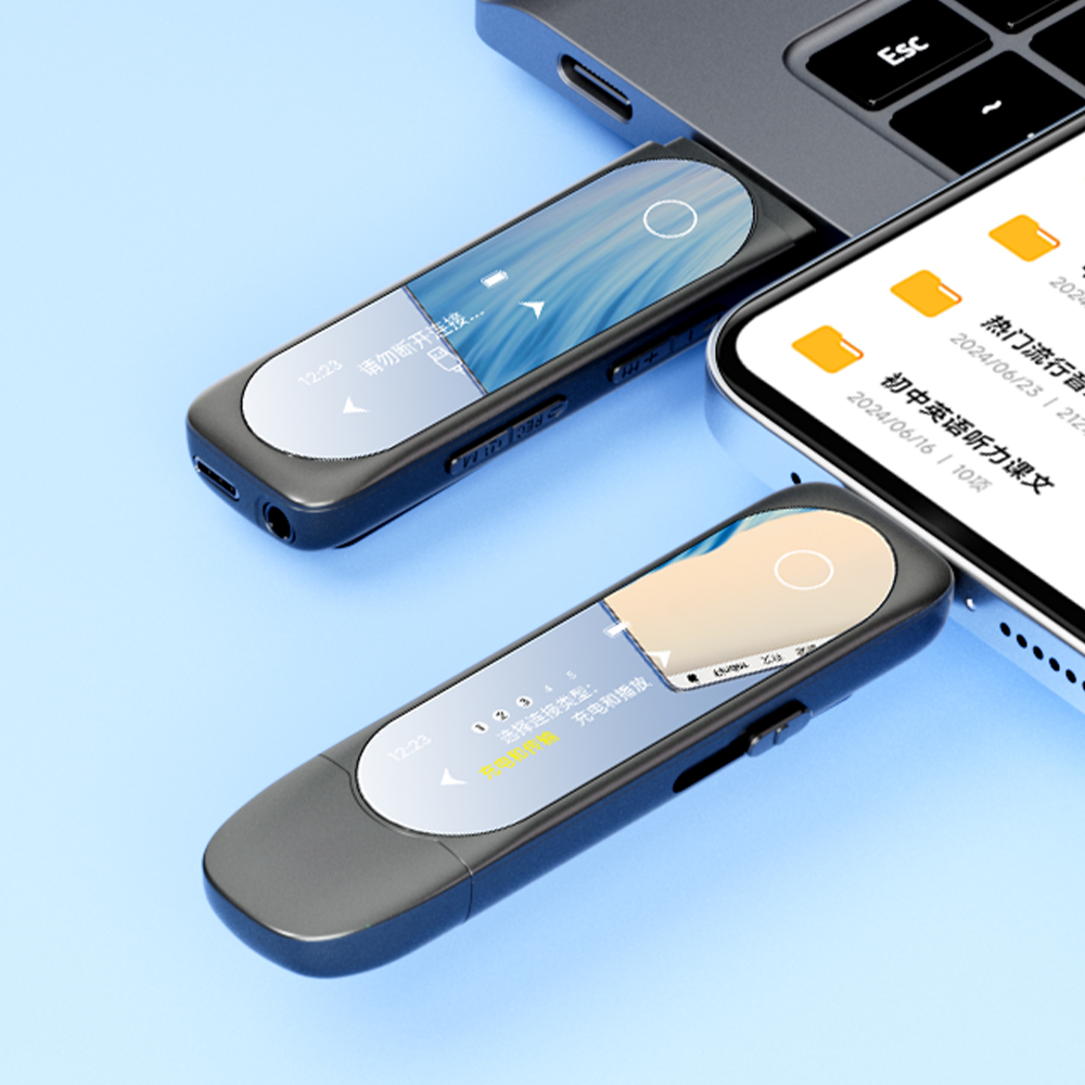 Audio Music Mp3 Downloader - MP3 Player with Bluetooth Type-C Clip