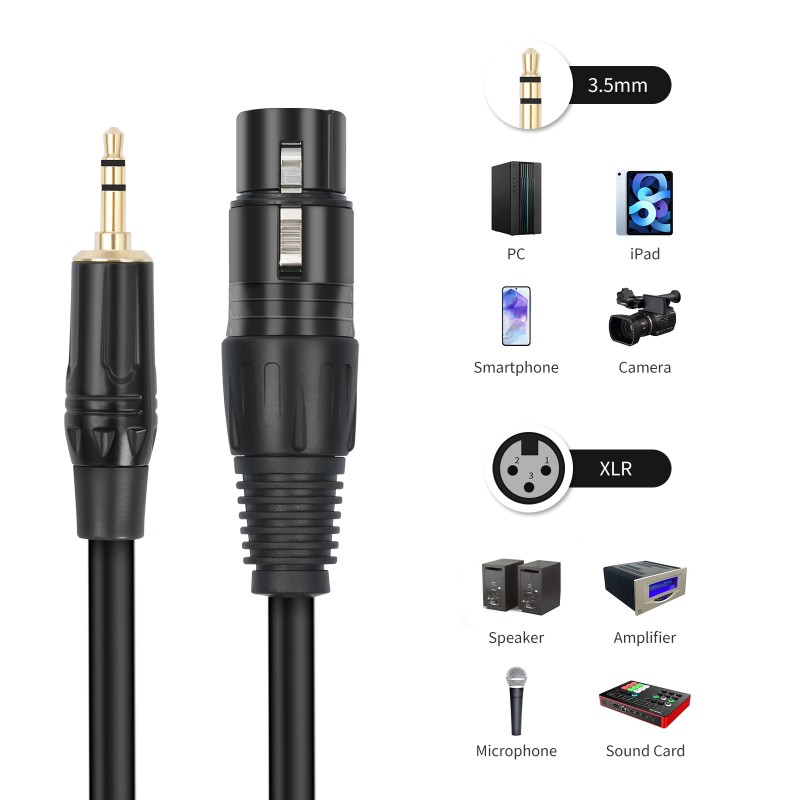 XLR to AUX 3.5mm Jack Audio Ca - Cable Xlr Balanced review and price