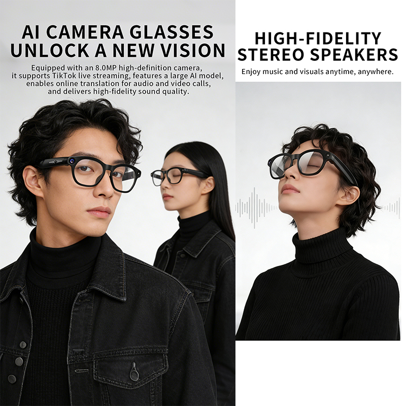 NEW CY03 Smart Glasses 800W HD - Audio Music Online review and price