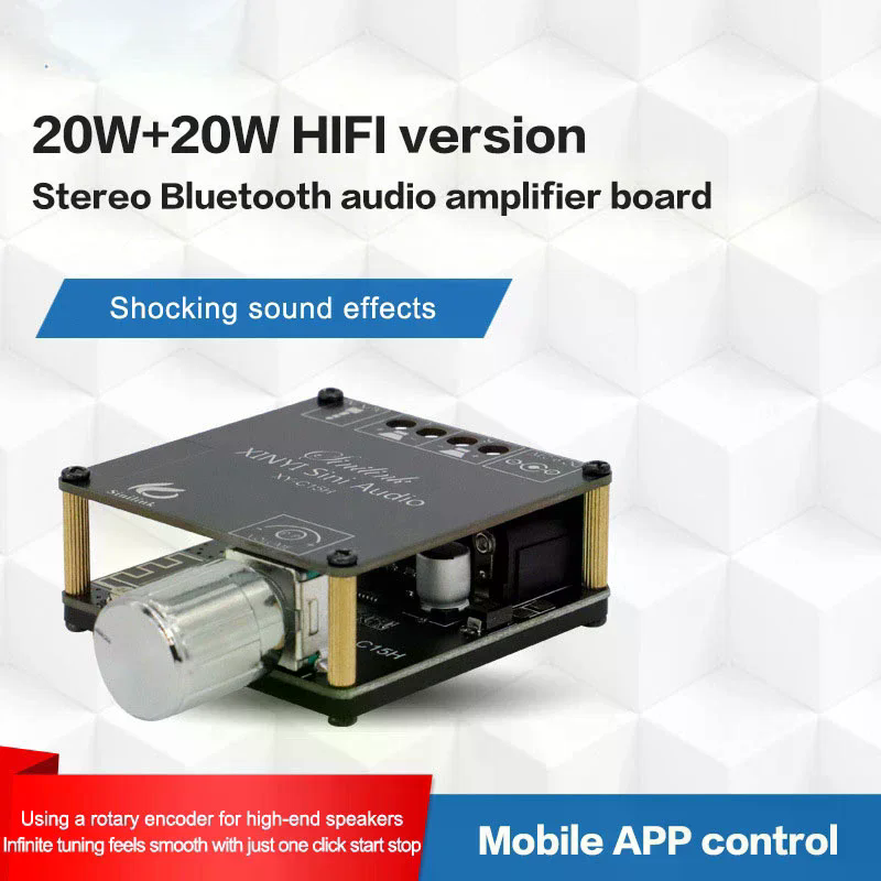 2*20W Bluetooth 5.0 Power Ampl - Audio Music Player App review and price