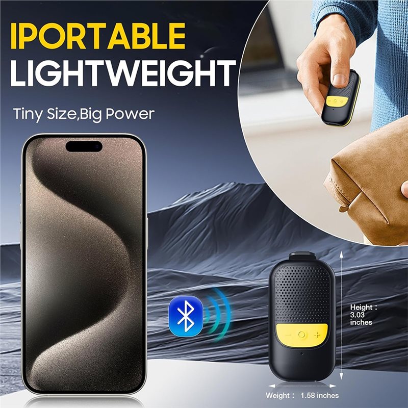 B68C Clip-On Portable Bluetoot - Audio Music Online review and price