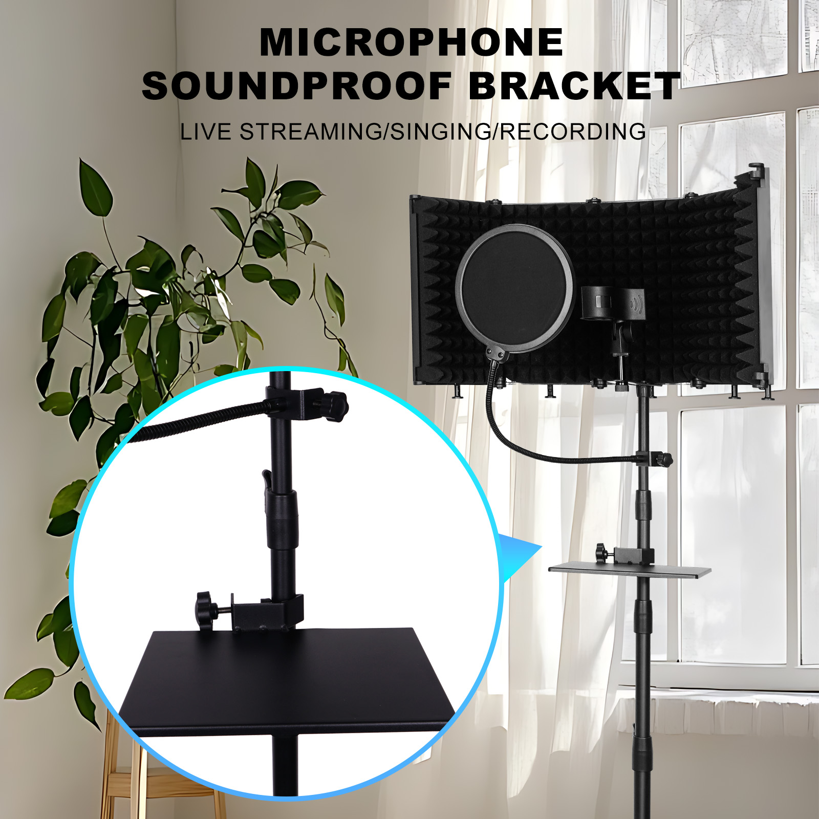 Studio Microphone Isolation Bo - Recording Pop Filter review and price