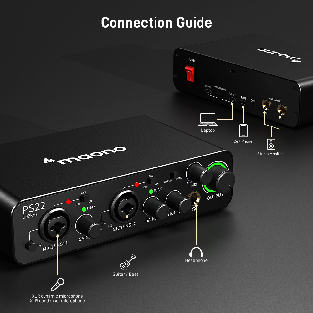 MAONO PS22 Professional Audio  - Audio And Music Mixer review and price