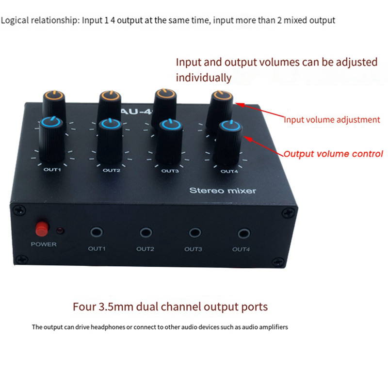 M07K-AU-404 Stereo Sound Four  - Audio And Music Mixer review and price