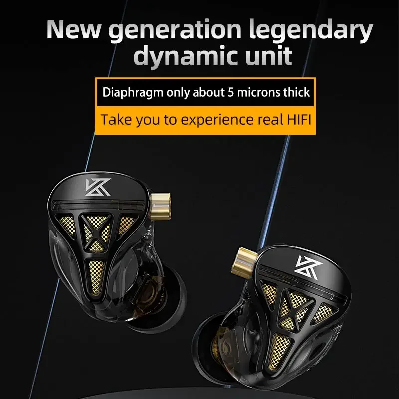 KZ DQS 1DD HiFi IEM Headphones - Audio Music Game review and price