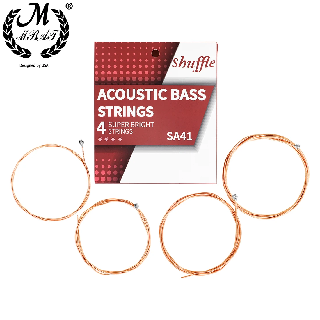 M MBAT Acoustic Bass Strings 4 - Bass Guitar Strings review and price
