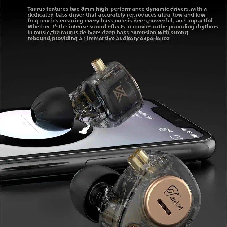 KZ Taurus In Ear Wired Earphon - Audio Music Game review and price