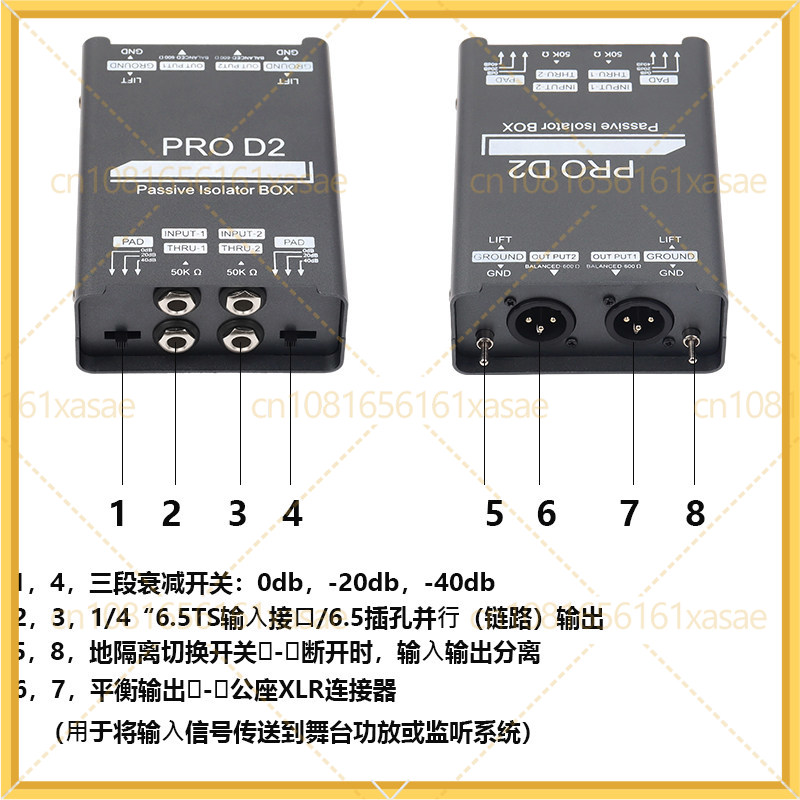 For Professional Instrument DI - Cable Xlr Balanced review and price