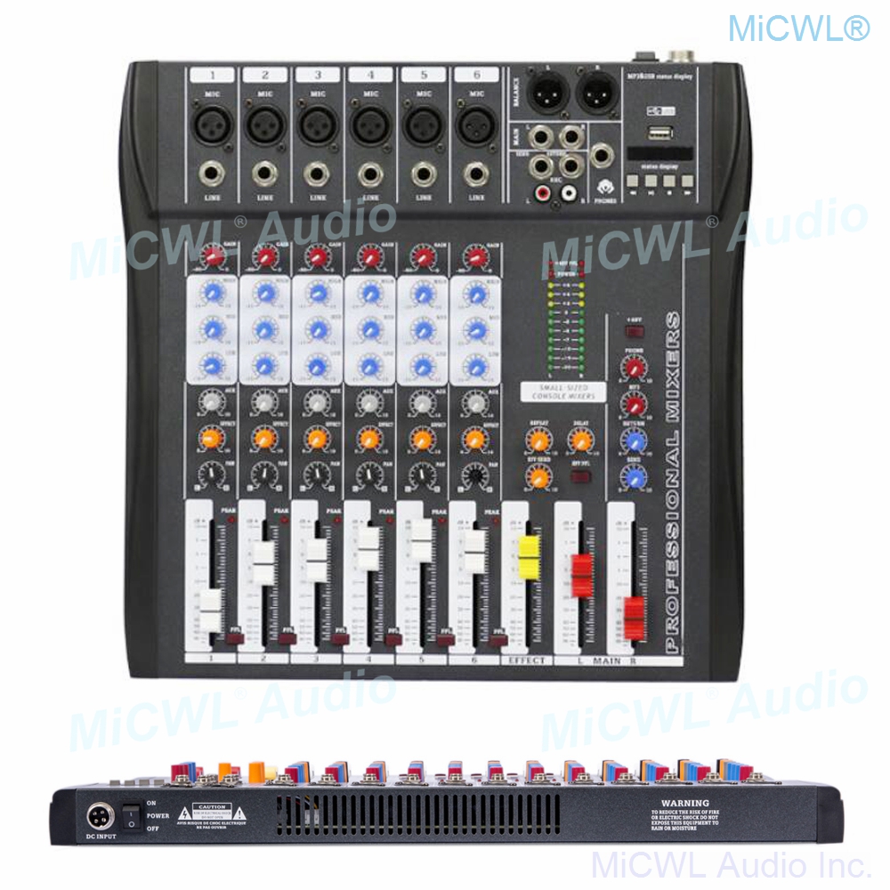 Audio-Mixer MiCWL 6 Channel Bl - Audio And Music Mixer review and price