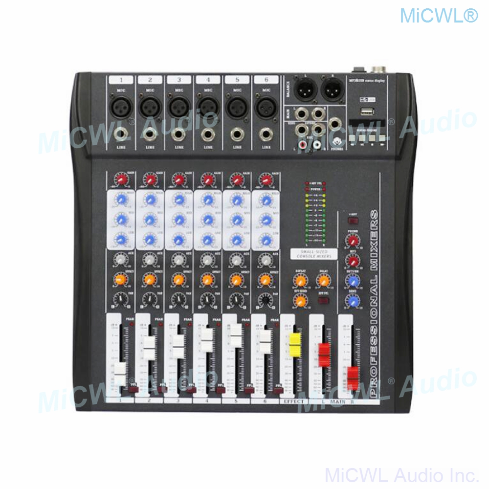 Audio-Mixer MiCWL 6 Channel Bl - Audio And Music Mixer review and price