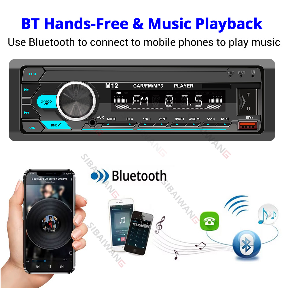 1 din car radio mp3 bluetooth  - Audio Music Player App review and price