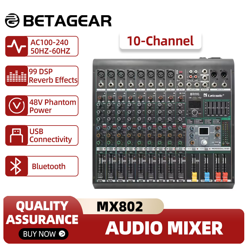 Leicozic Mixing Console MX802  - Audio And Music Mixer review and price