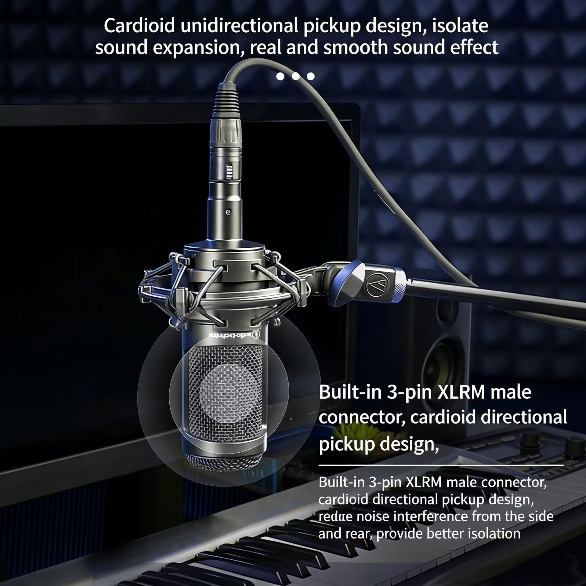 Original Audio-Technica AT2035 - Xlr Microphone Condenser review and price