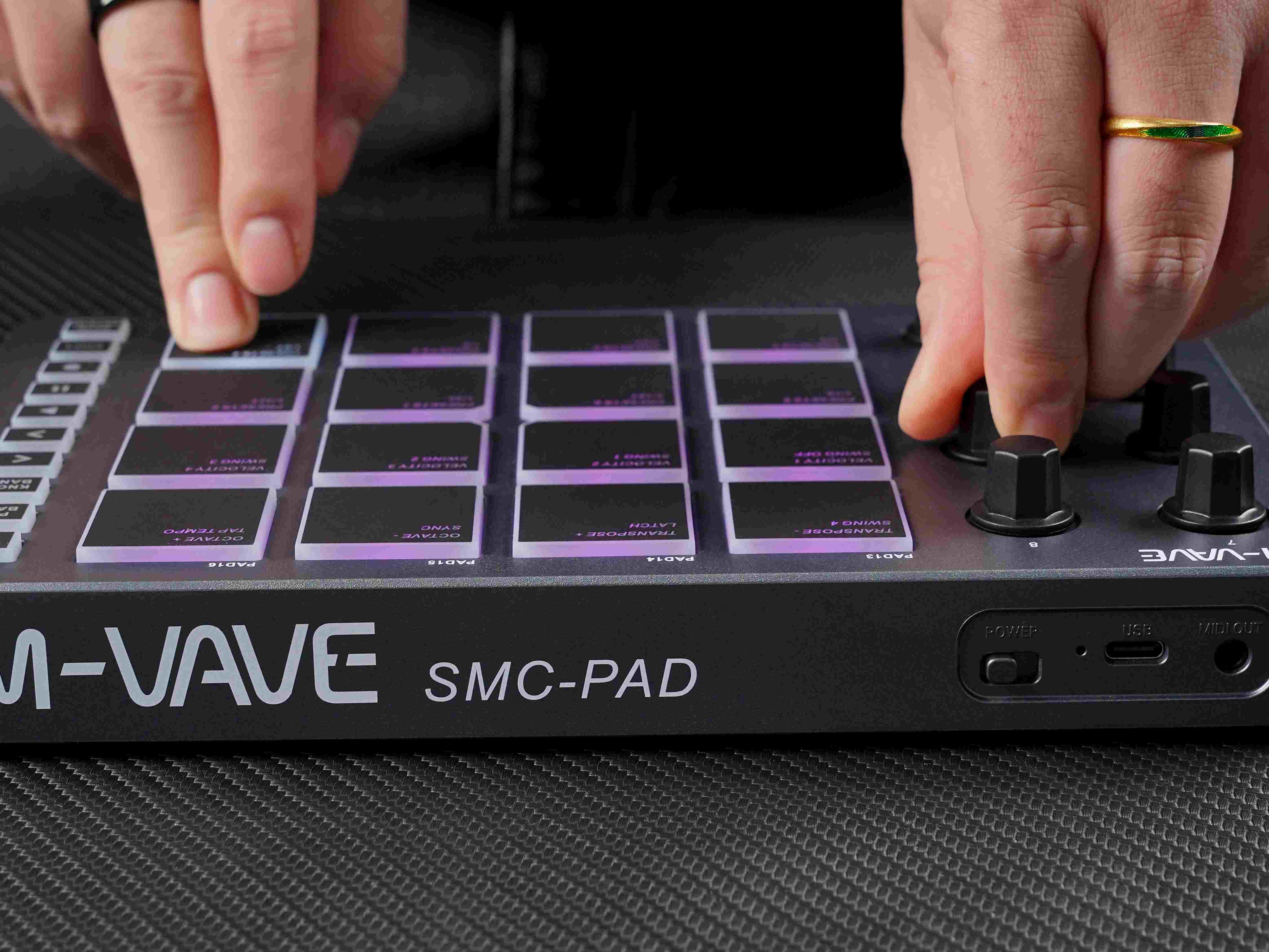 M-VAVE SMC-PAD MIDI Black Cont - Midi Controller Pad review and price