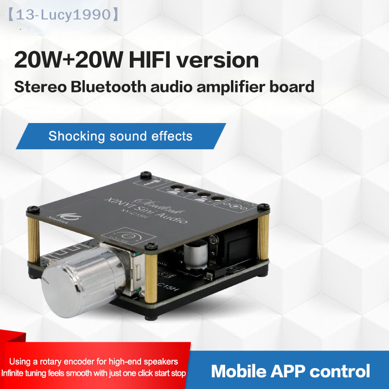 2*20W Bluetooth 5.0 Power Ampl - Audio Music Player App review and price