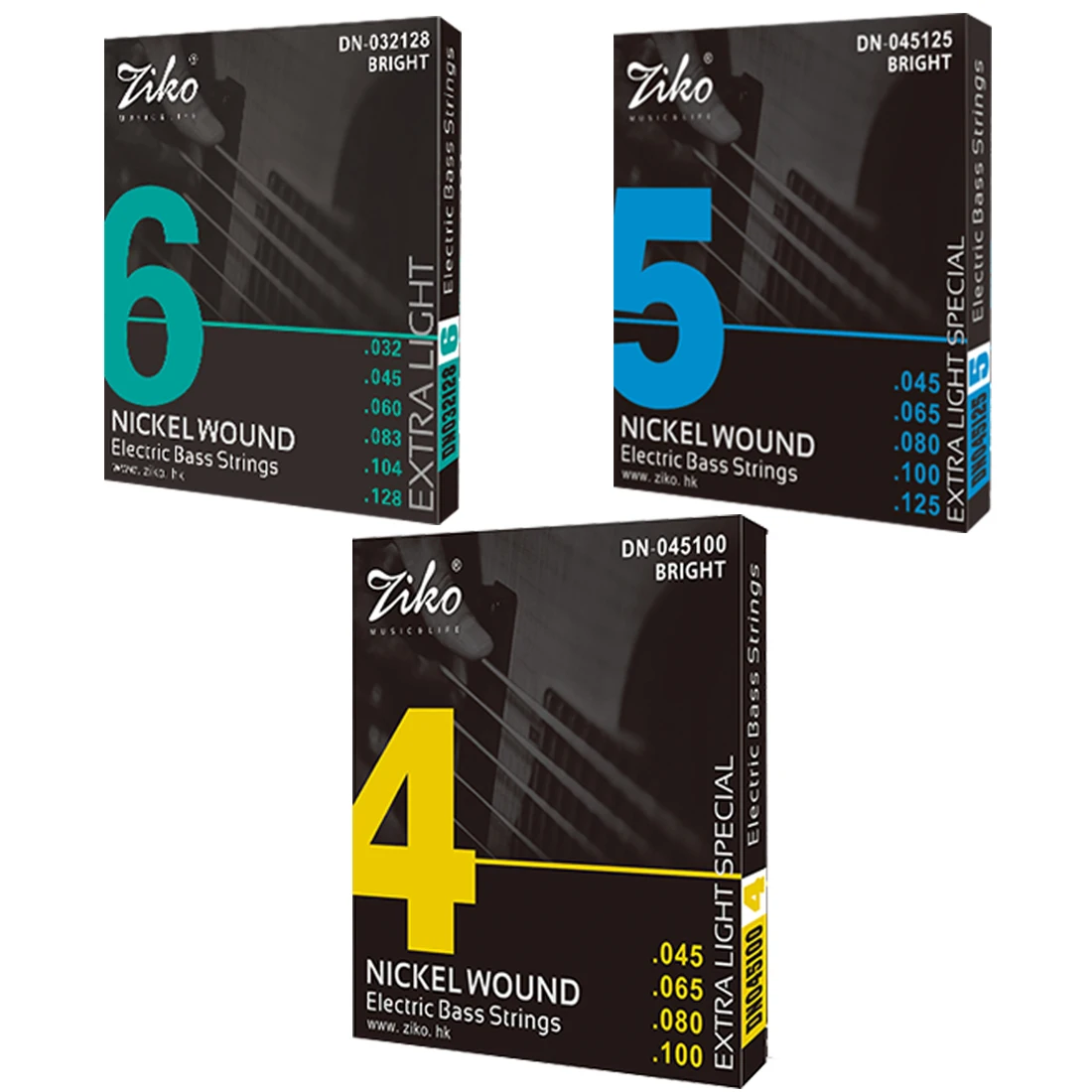 ZIKO Electric Bass Strings 4/5 - Bass Guitar Strings review and price