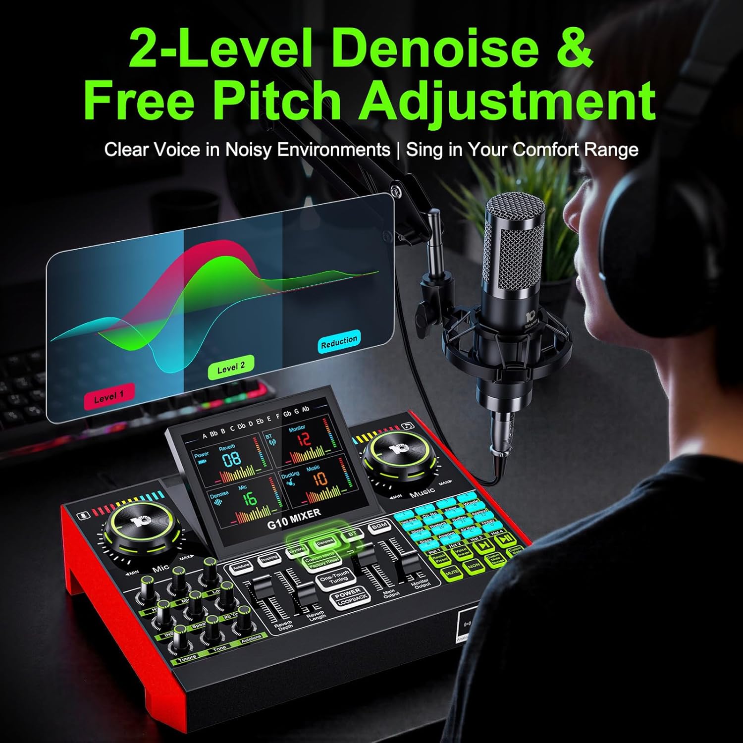 Tenlamp G10 Live Streaming Aud - Audio And Music Mixer review and price