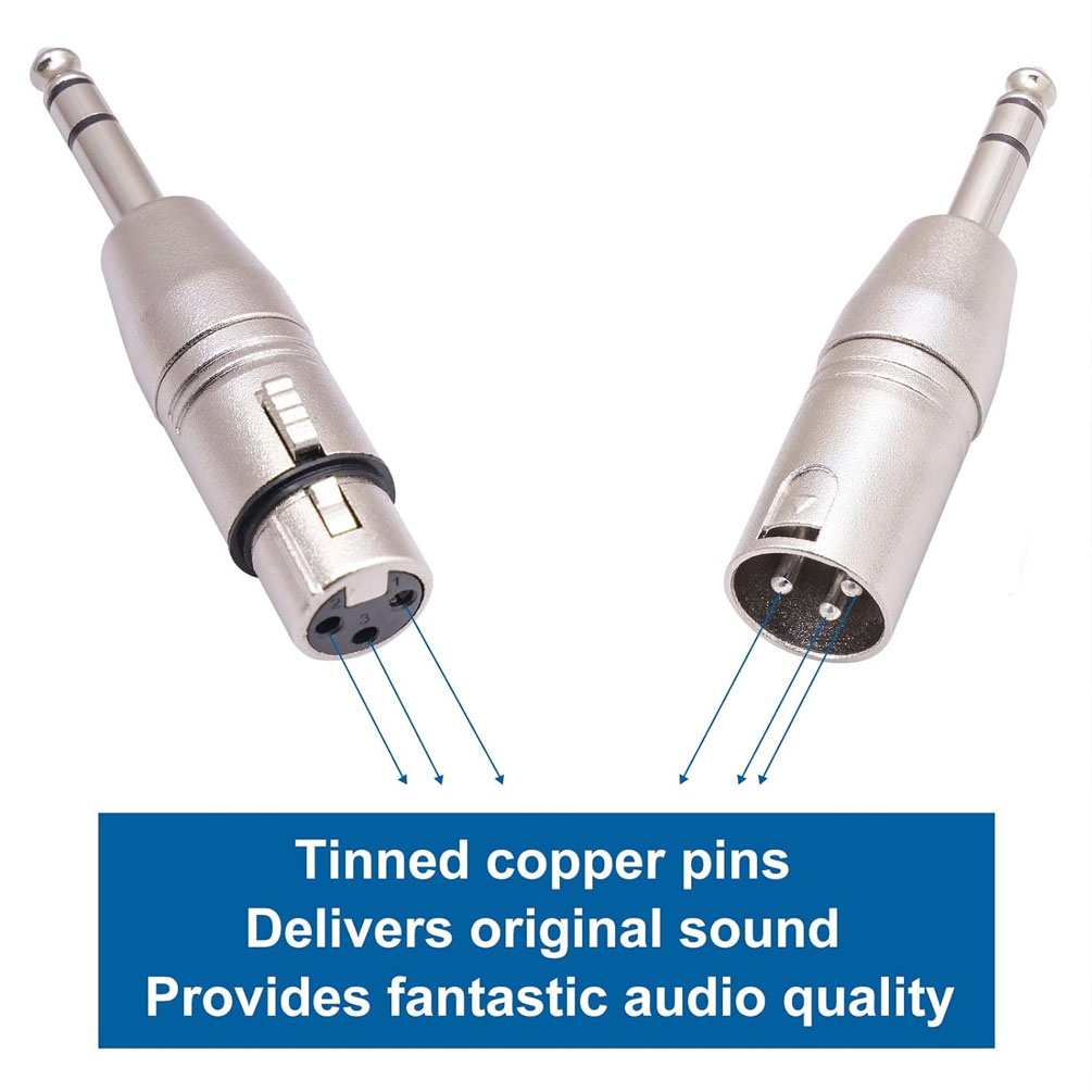 2PCS 1/4 Inch TRS to XLR Adapt - Cable Xlr Balanced review and price