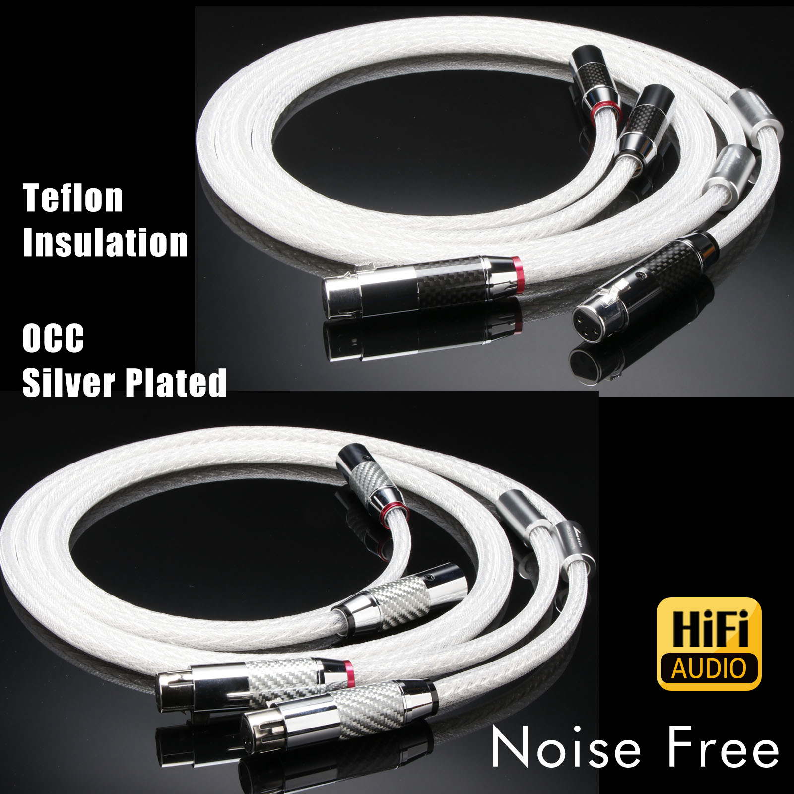 Pair 7N OCC Silver Plated XLR  - Cable Xlr Balanced review and price