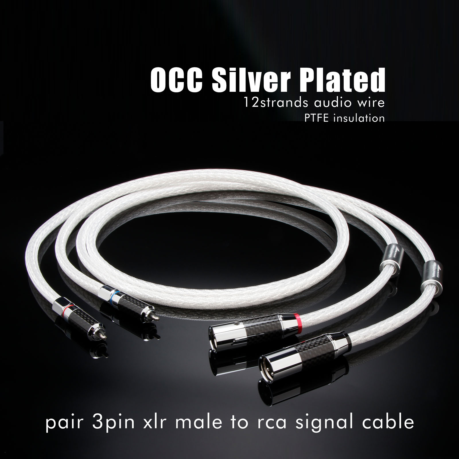 Pair 7N OCC Silver Plated XLR  - Cable Xlr Balanced review and price